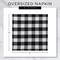 DII® Buffalo Check Oversized Napkin, 6ct.